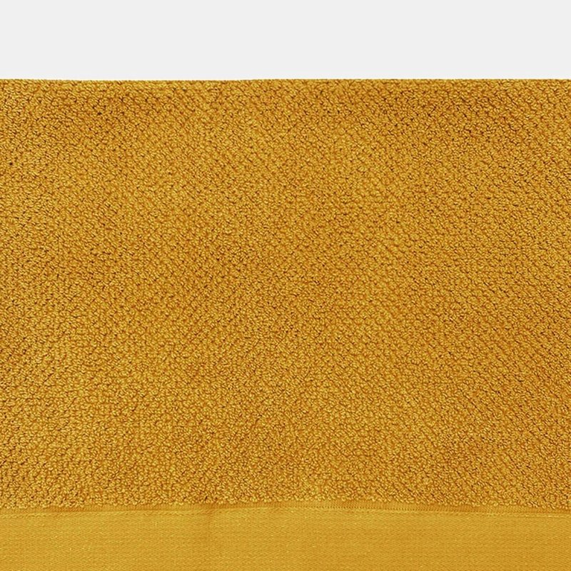 Furn Textured Weave Bath Towel In Yellow