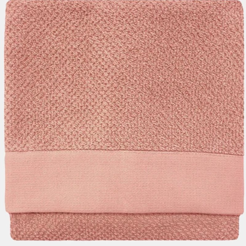 Furn Textured Woven Hand Towel In Pink