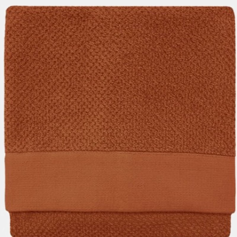 Furn Textured Woven Hand Towel In Brown