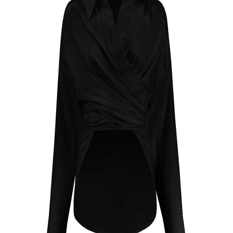 Shop Gauge81 Sabinas Silk Top In Black