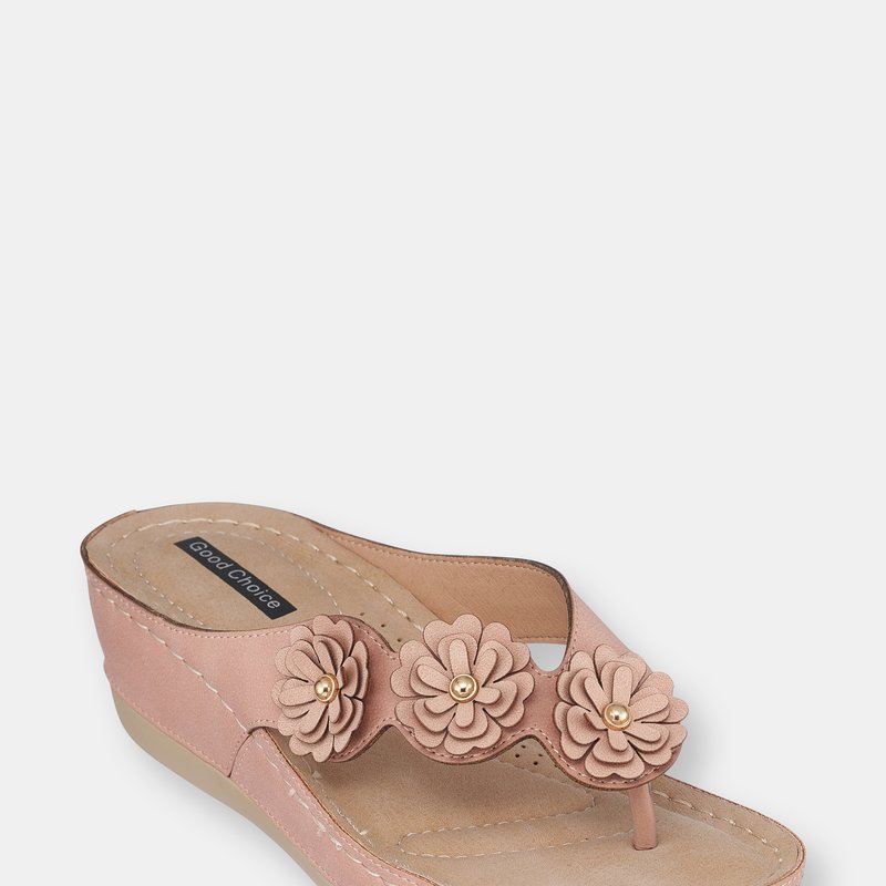 Gc Shoes Ammie Blush Wedge Sandals