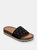 Cathie Footbed Sandals - Black