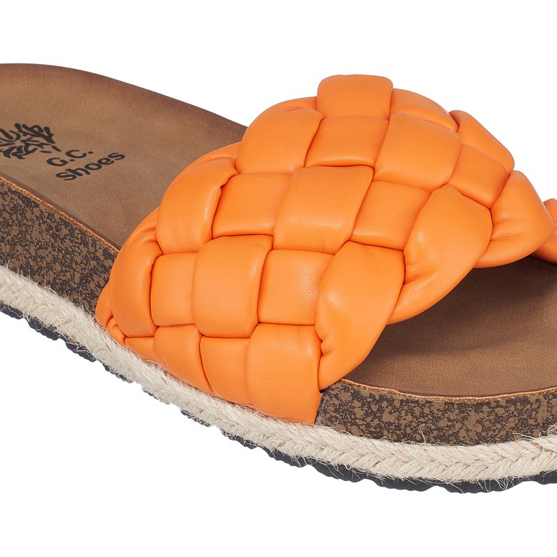 Shop Gc Shoes Lesley Orange Footbed Sandals