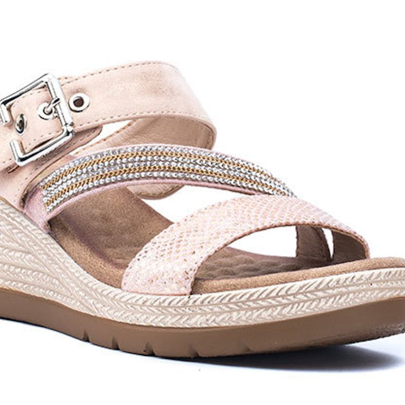 Shop Gc Shoes Monica Blush Espadrille Sandal In Pink
