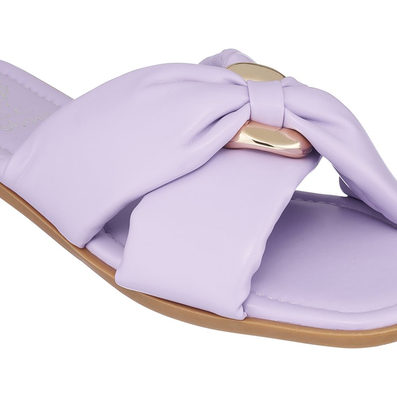 Shop Gc Shoes Perri Purple Flat Sandals
