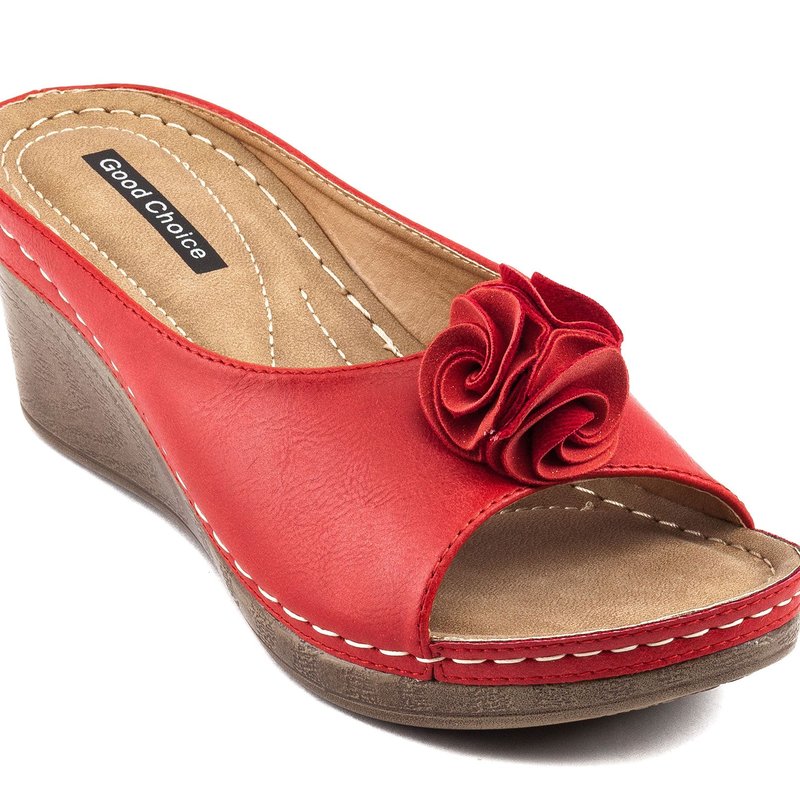 Shop Gc Shoes Sydney Red Wedge Sandals