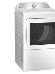7.4 Cu. Ft. White Electric Dryer with Sanitize Cycle and Sensor Dry