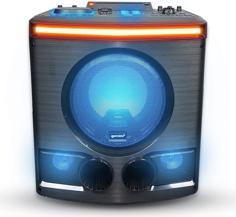 2,400 Watt Bluetooth Karaoke Party System, 8" Woofer - Black