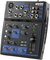 GEM-05USB Compact 5 Channel Bluetooth Audio Mixer With USB 5 Ins, 2 Bus, 2 Band EQ - Black