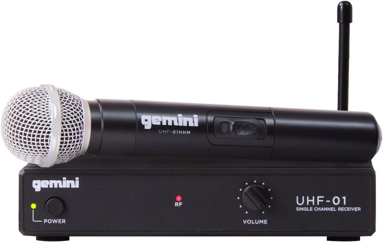 Single-Channel UHF Microphone System, UHF-01M-F2 - Black
