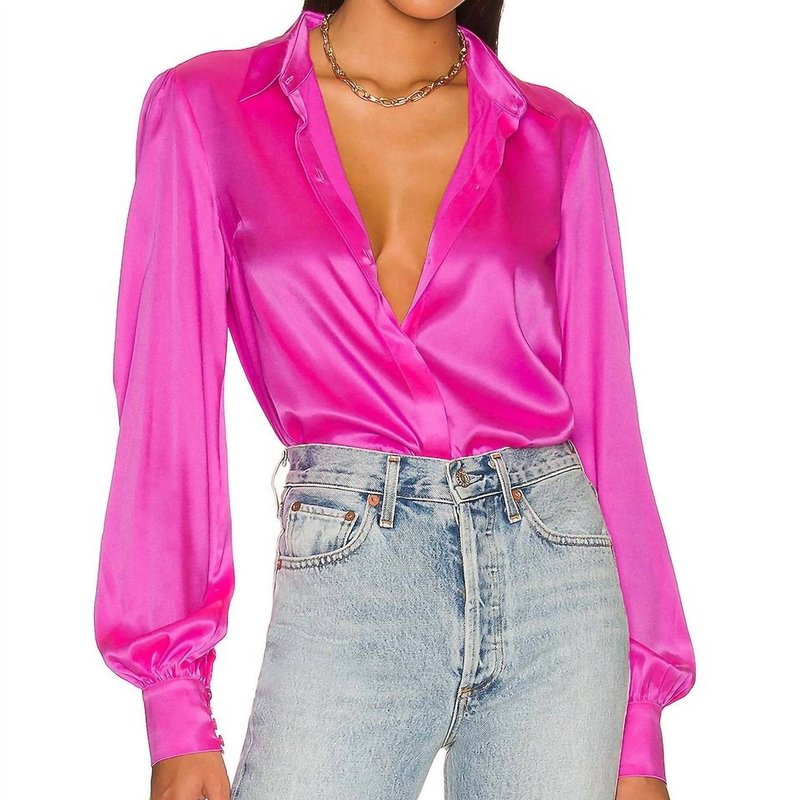 Generation Love Maxwell Blouse In Hot Pink