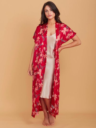 GENEVIE Ruby Silk Kimono Robe product