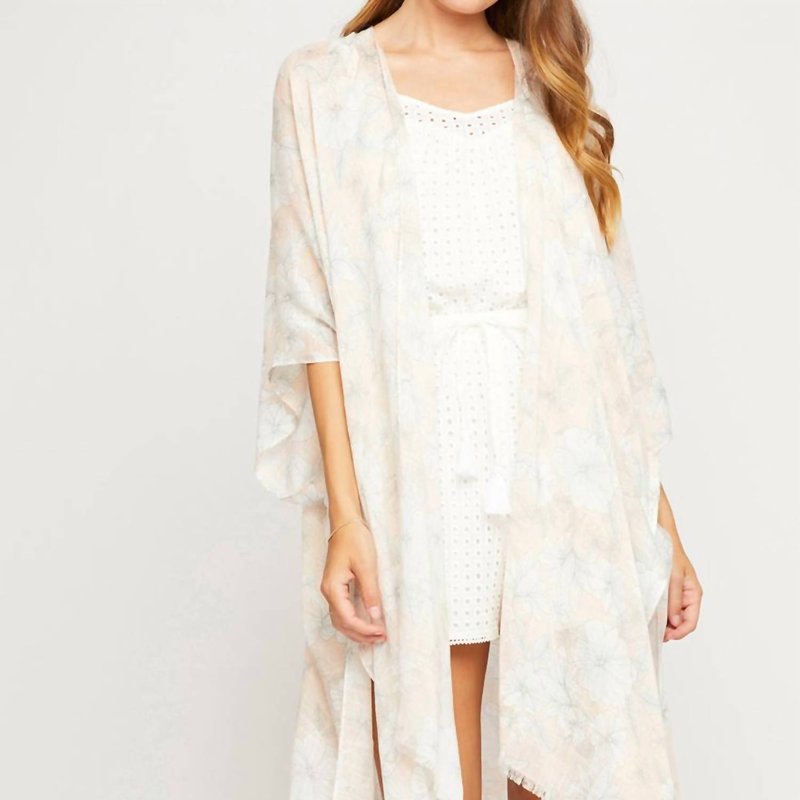 Gentle Fawn Mosaic Cover-up In White