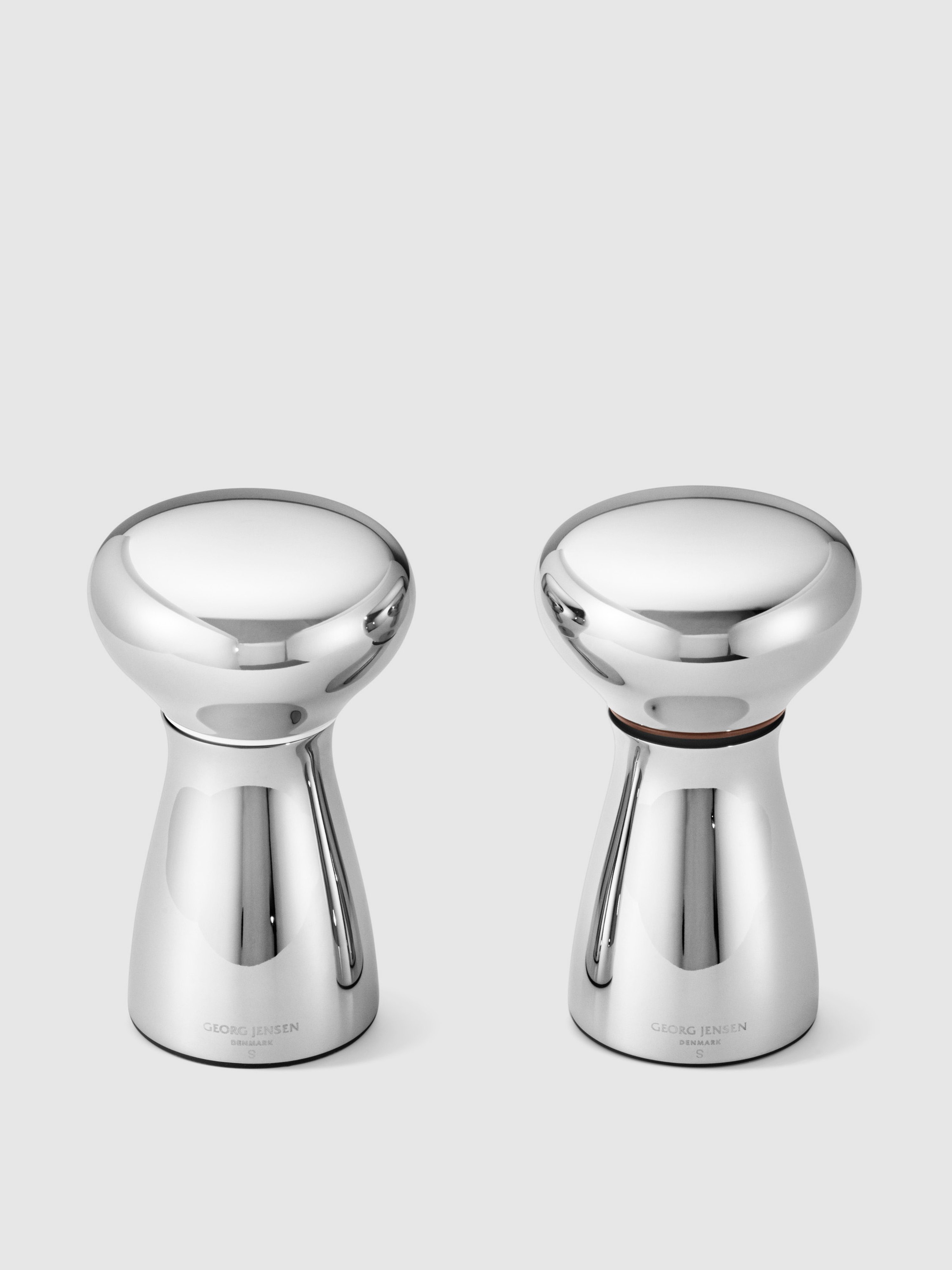 ALFREDO salt & pepper grinder set in steel, small