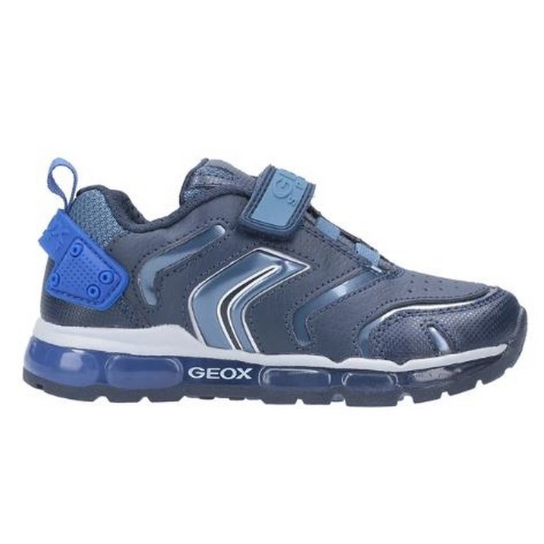Geox Boys J Android B Touch Fastening Sneaker (Navy/Royal) - Navy/Royal