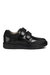 Geox Boys J Riddock Touch Fastening Leather Shoe (Black)