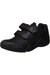 Geox Boys J Wader A Touch Fastening Leather Shoe (Black) - Black