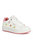 Geox Girls Rebecca Leather Sneakers (White/Fuchsia) - White/Fuchsia