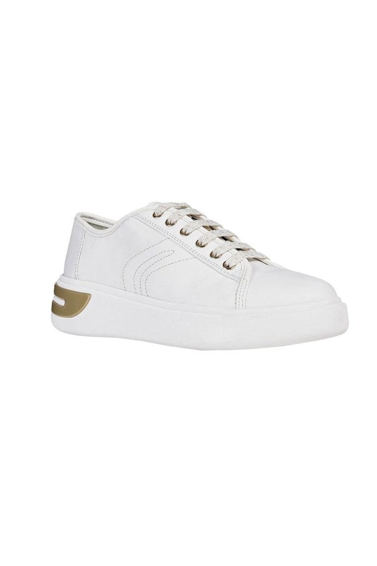 cadena Tomate personaje Geox White Womens D Ottaya A Lace Up Leather Sneakers | Verishop