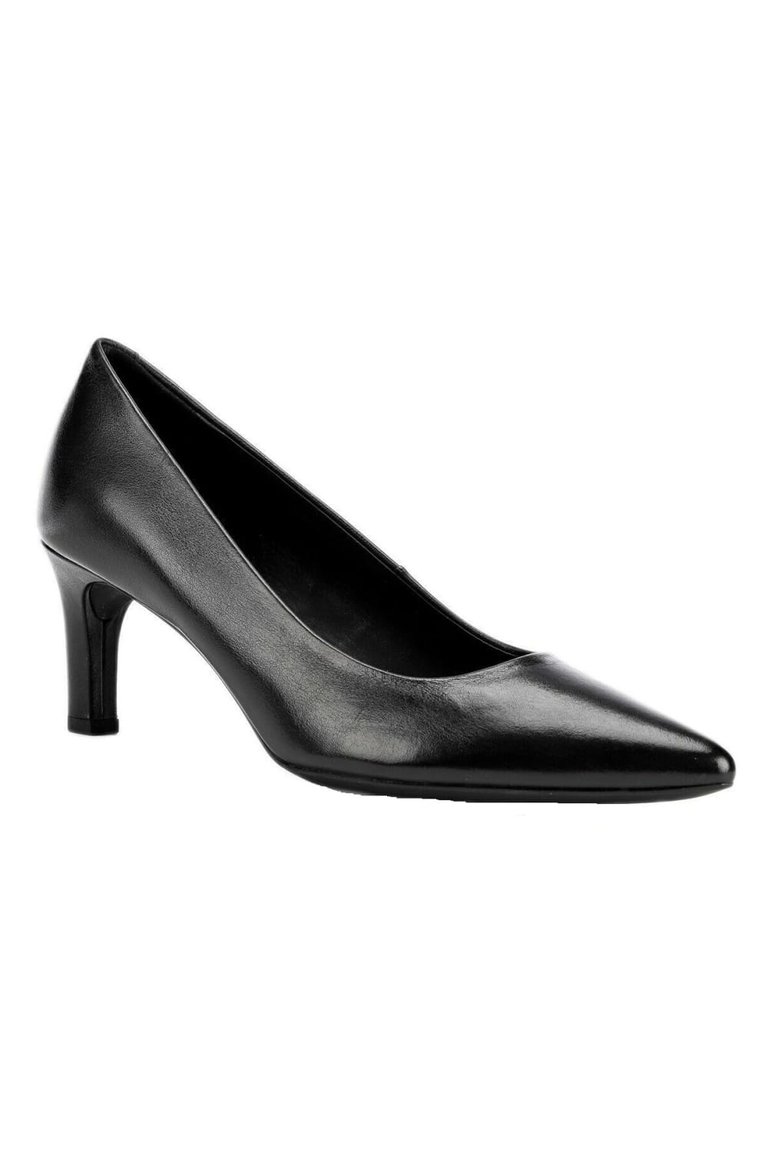 Womens/Ladies Bibbiana Leather Court Shoes - Black