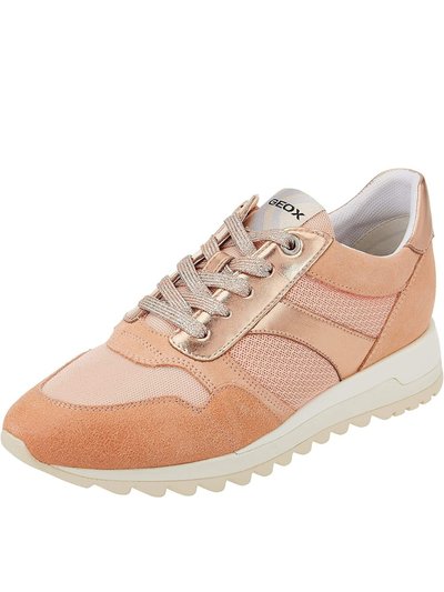 Geox Womens/Ladies Tabelya Leather Sneakers - Peach product