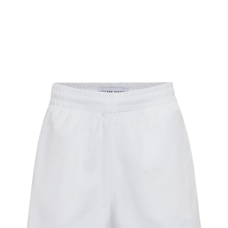 Gergana Ivanova Isabella 100% Organic Cotton Shorts In White
