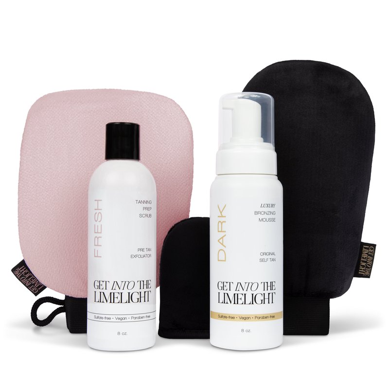 Get Into The Limelight Self-tanning Mousse + Exfoliating Scrub + Mitts