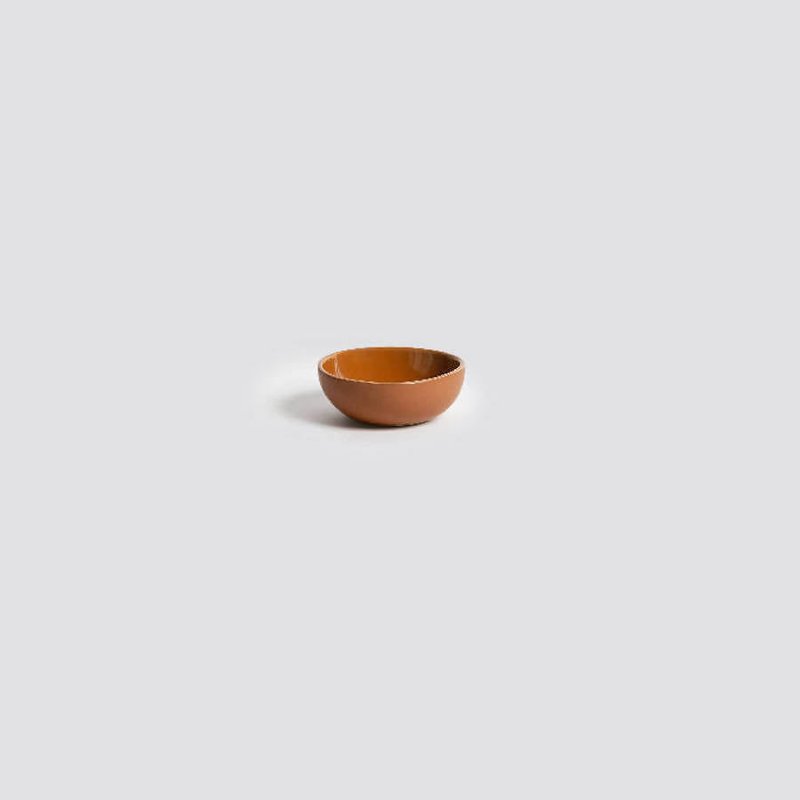 Gharyan Stoneware Stoneware Condiment Bowl | Dadasi 6 oz In Brown