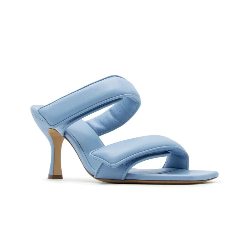 Shop Gia Borghini Perni 03 New Leather Sandal In Blue