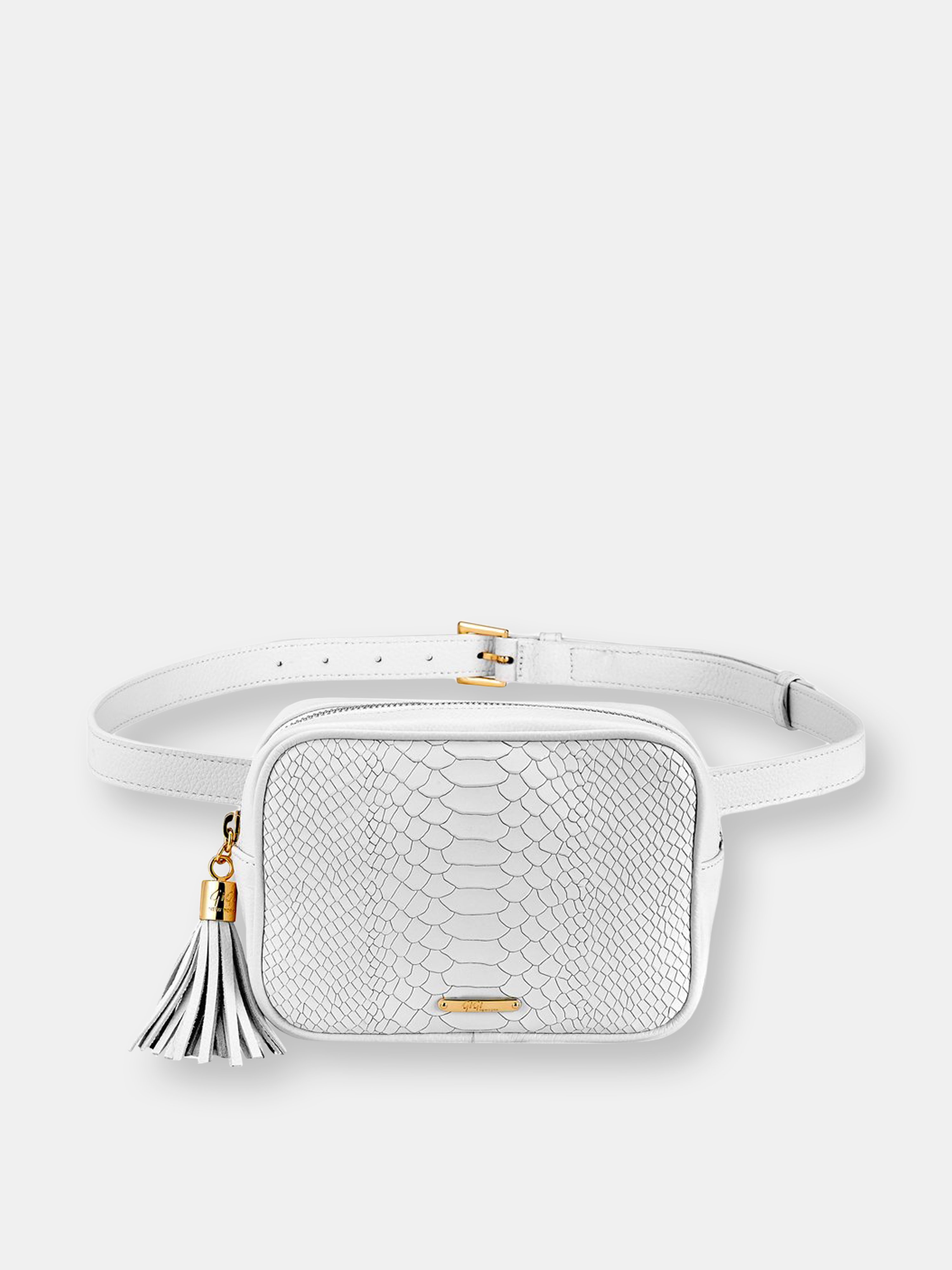 Women's Kylie Leather Belt Bag In White