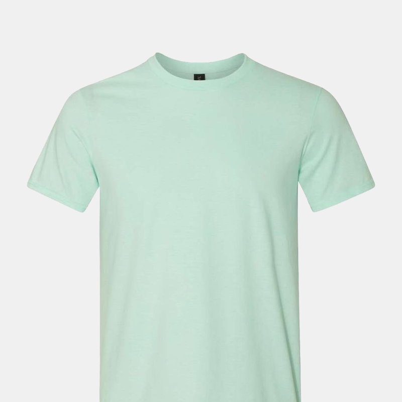 Gildan Mens Softstyle T-shirt (teal Ice) In Green