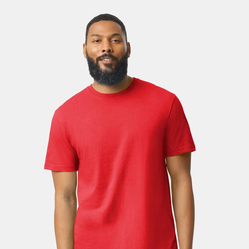 Gildan Unisex Adult Cvc T-shirt (red Mist)