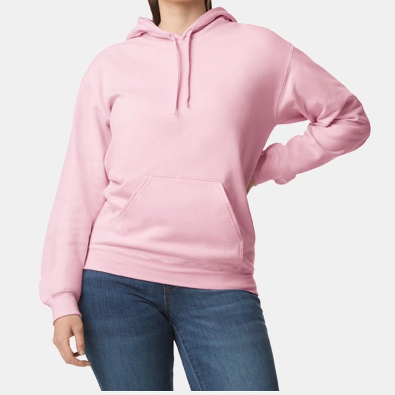 Gildan Unisex Adult Softstyle Fleece Midweight Hoodie (light Pink)
