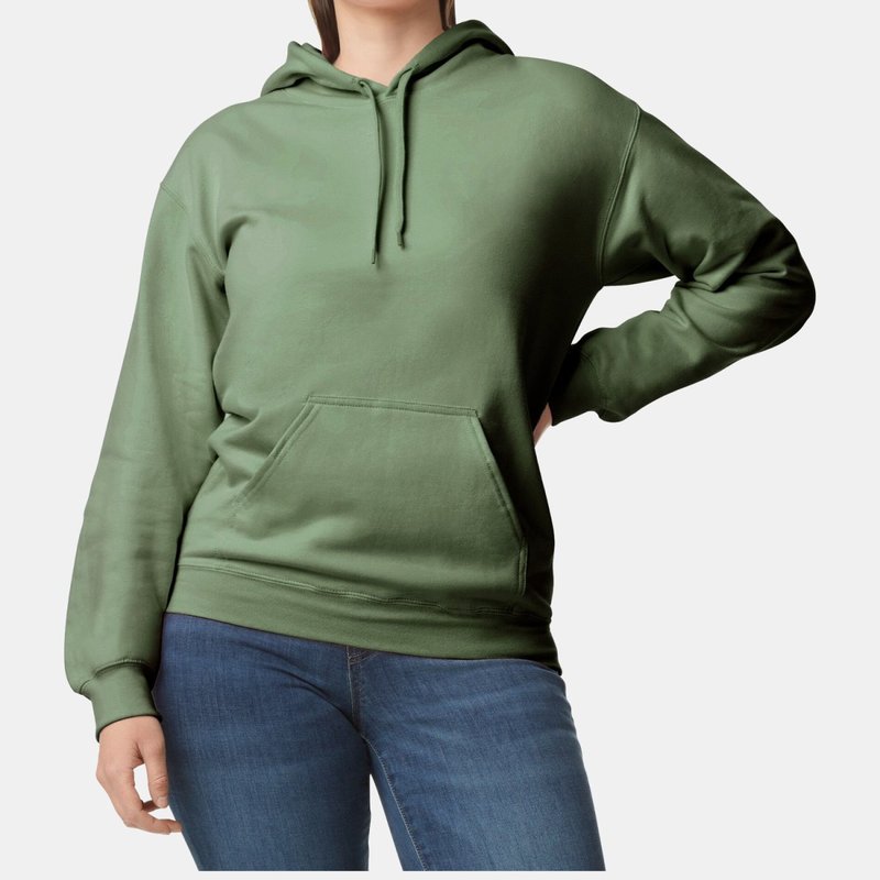 Gildan Unisex Adult Softstyle Fleece Midweight Hoodie (military Green)