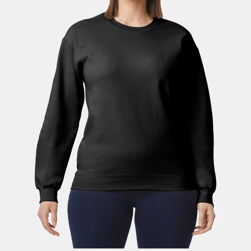 Gildan Unisex Adult Softstyle Fleece Midweight Pullover (black)