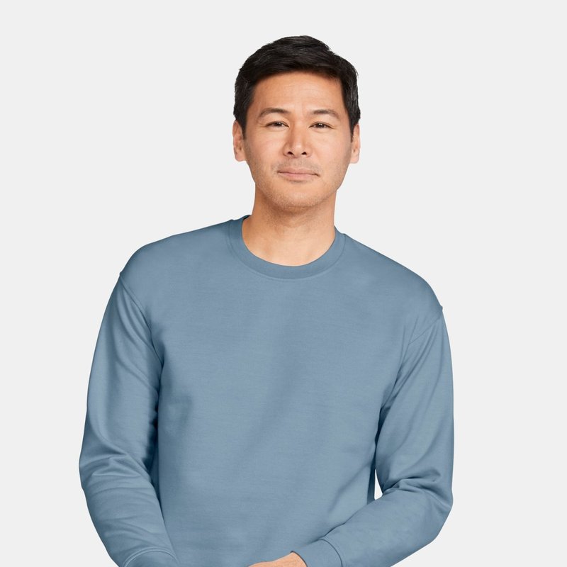 Gildan Unisex Adult Softstyle Fleece Midweight Pullover (stone Blue)