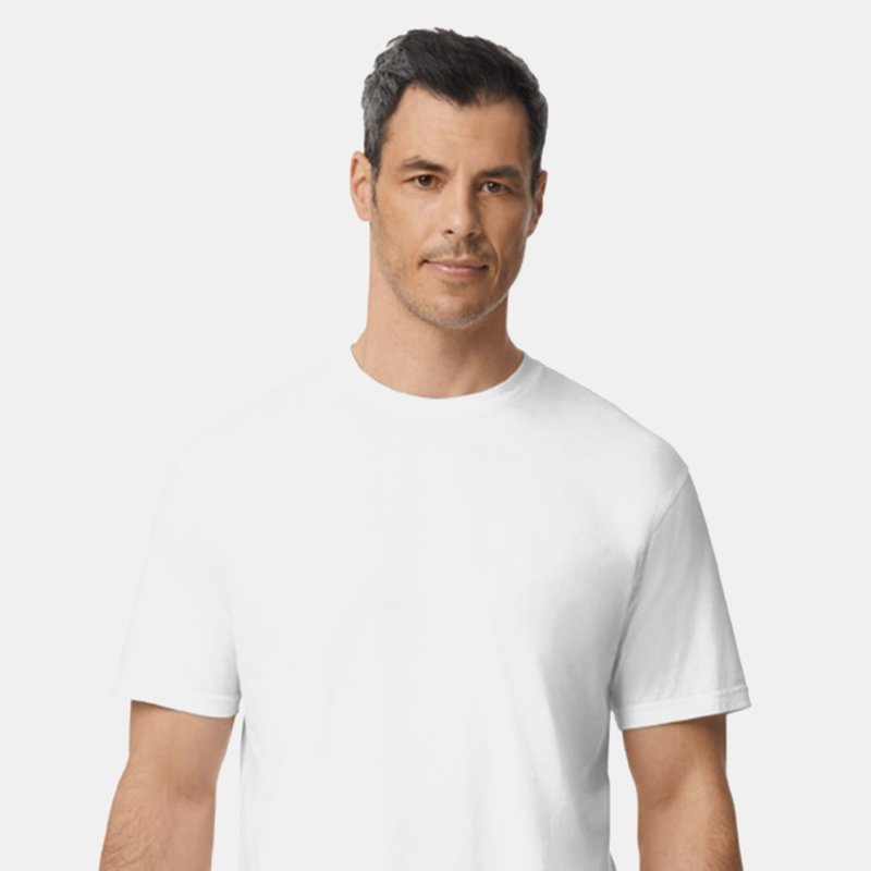 Gildan Unisex Adult Softstyle Plain Midweight T-shirt (white)
