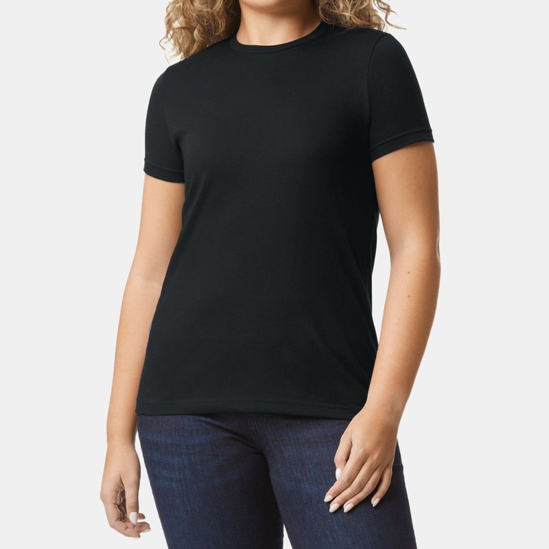 Gildan Womens/ladies Cvc T-shirt (pitch Black)