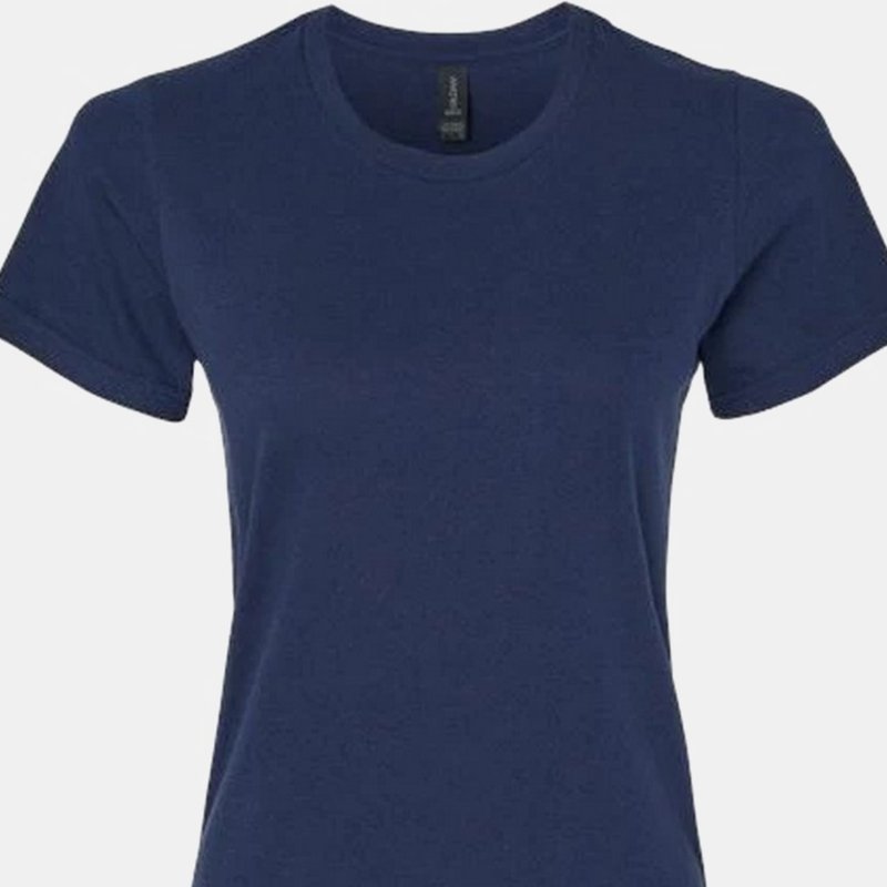 Shop Gildan Womens/ladies Softstyle Midweight T-shirt (navy Blue) In Grey