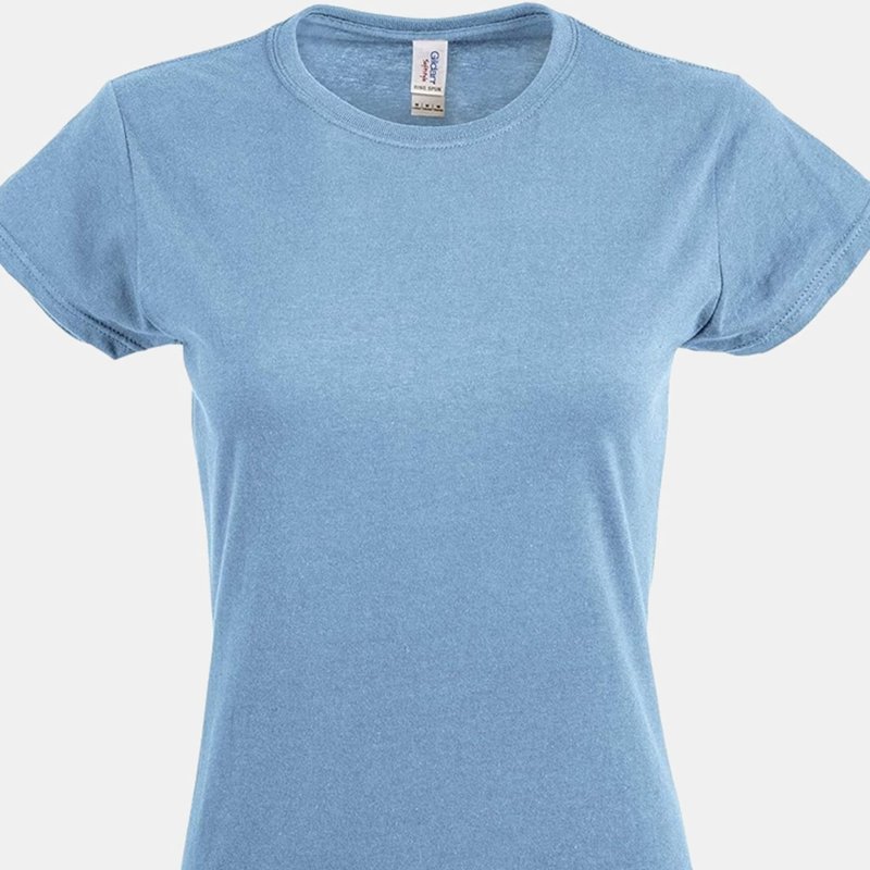 Gildan Womens/ladies Softstyle Midweight T-shirt (sapphire Blue)