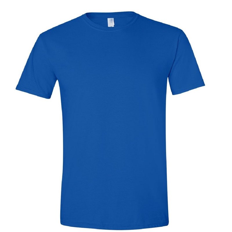 Gildan Mens Short Sleeve Soft-style T-shirt In Blue