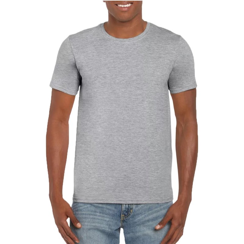 Gildan Mens Short Sleeve Soft-style T-shirt In Grey