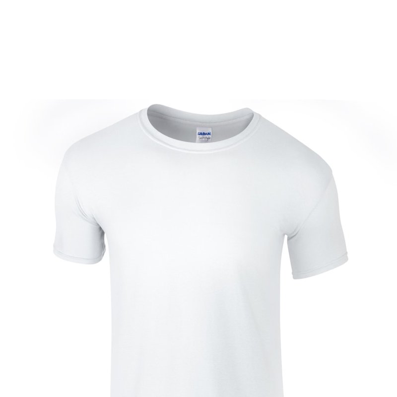 Gildan Mens Short Sleeve Soft-style T-shirt In White