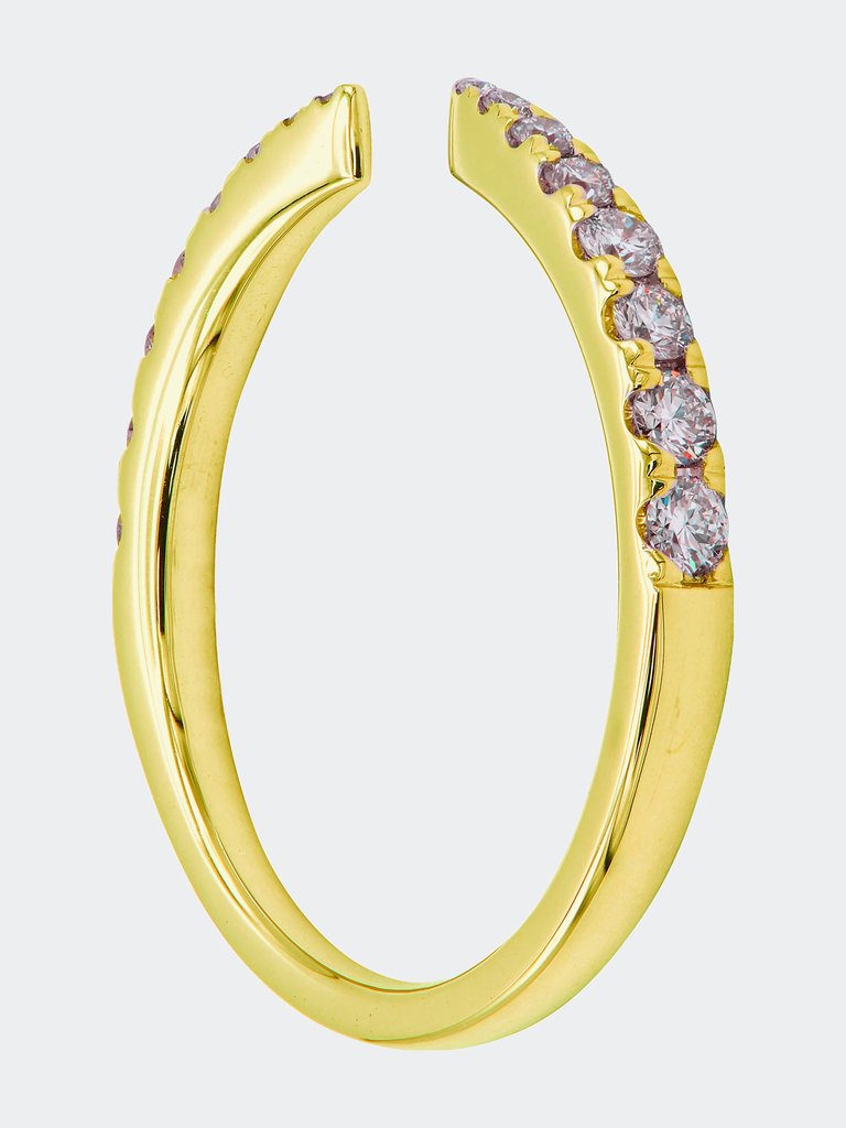 Diamond and Gold Claw Ring