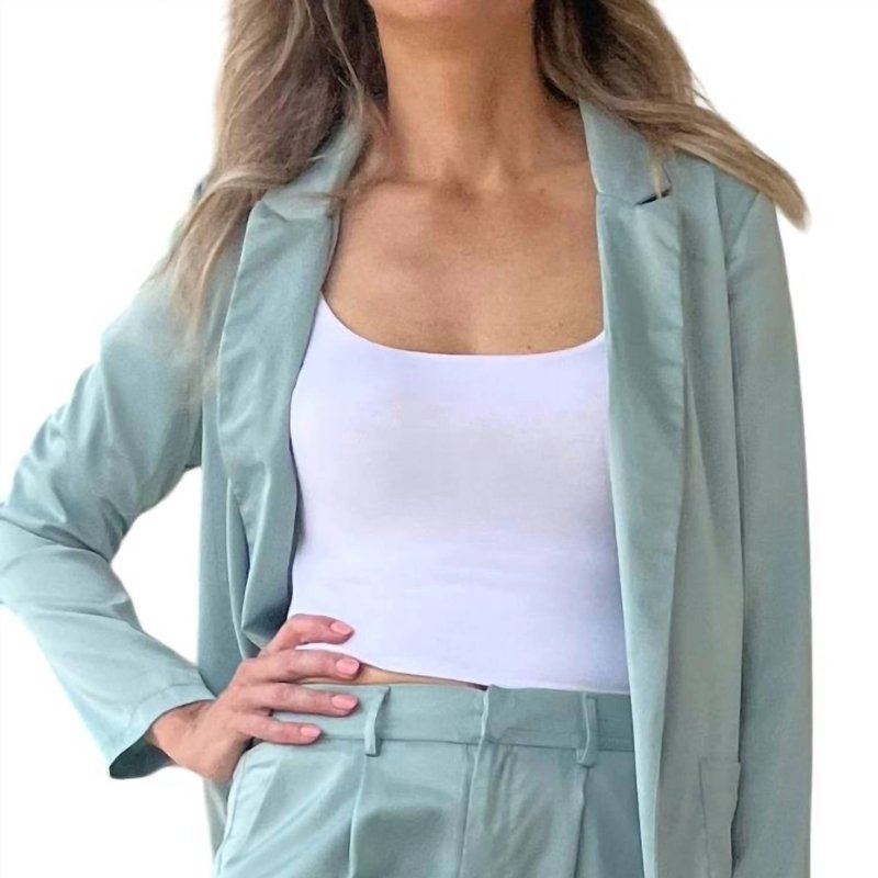 Shop Glam All Of The Lights Blazer In Blue