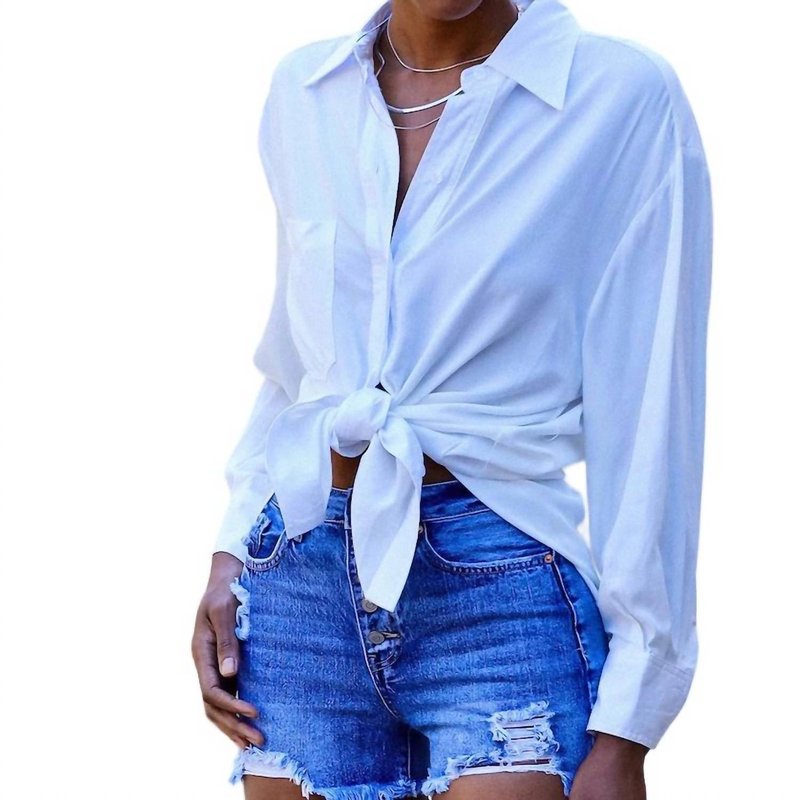Shop Glam Business In The Front Shirt In White