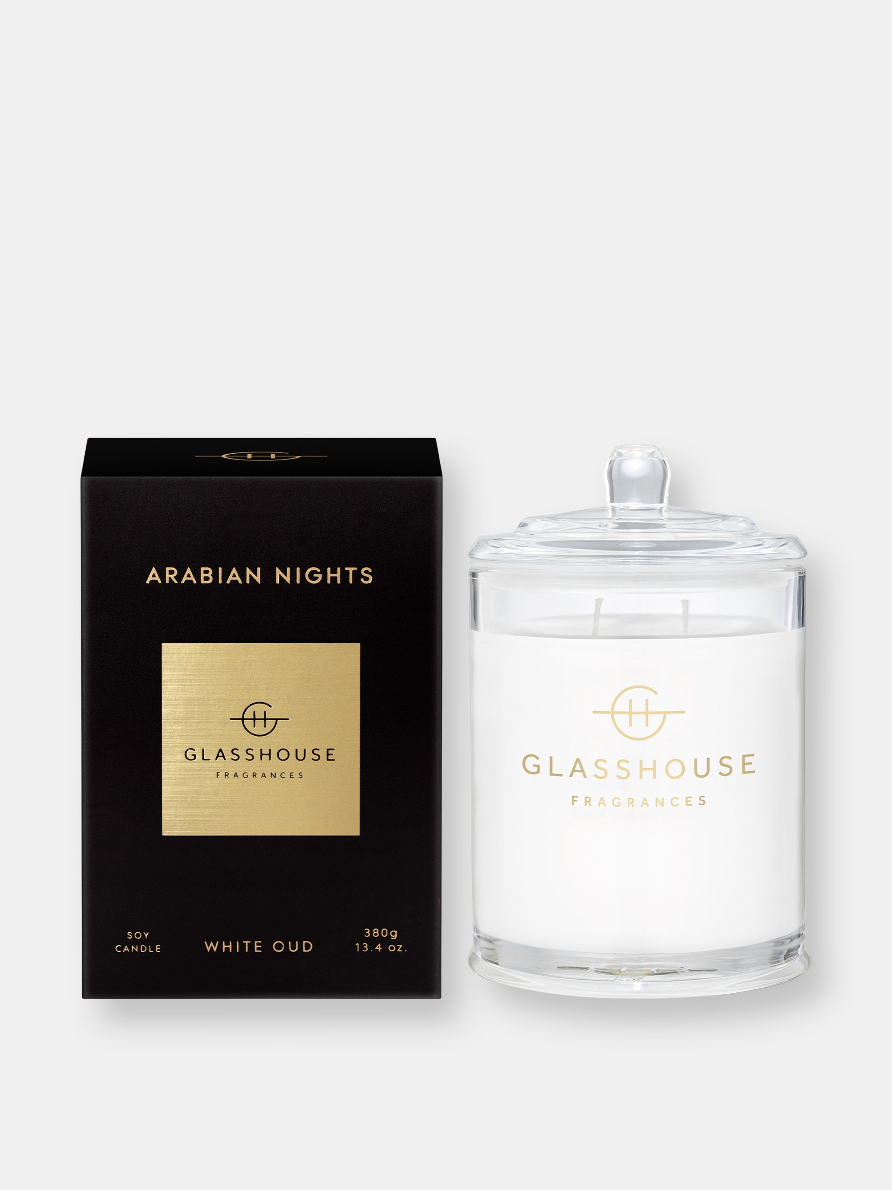 Glasshouse Fragrances Arabian Nights 13.4oz Triple Scented Soy Candle