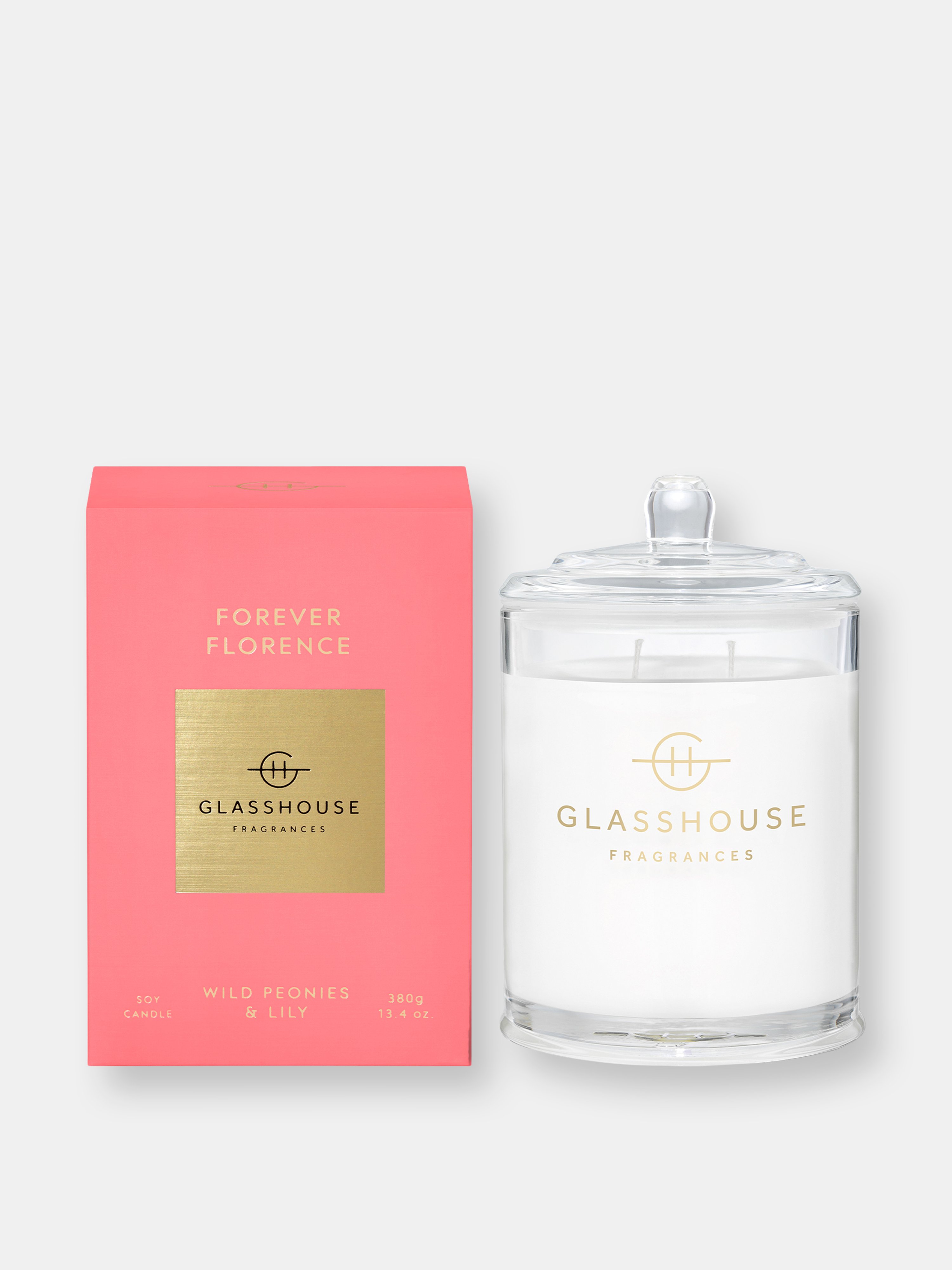 Glasshouse Fragrances Forever Florence 13.4oz Triple Scented Soy Candle