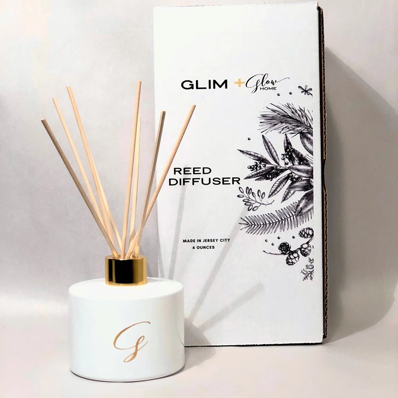 Glim + Glow Home Abundance Reed Diffuser In White