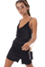 Cowl Neck Mini Dress - BLACK